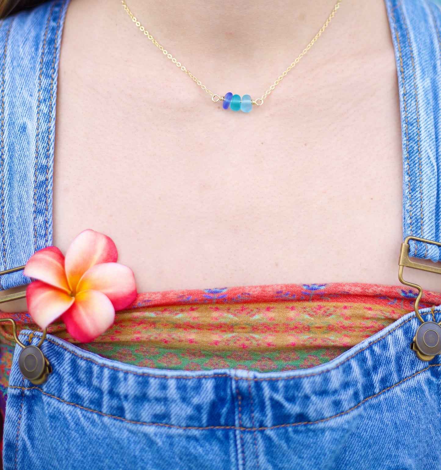 Seaglass Charm necklace