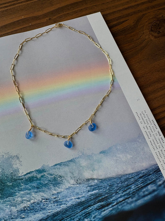 Tri Seaglass Necklaces